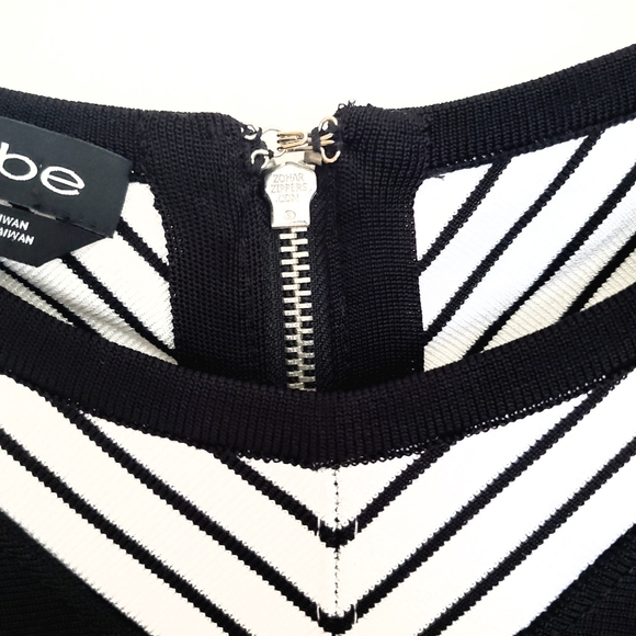 Bebe black and white stripe bandage - Picture 4 of 7